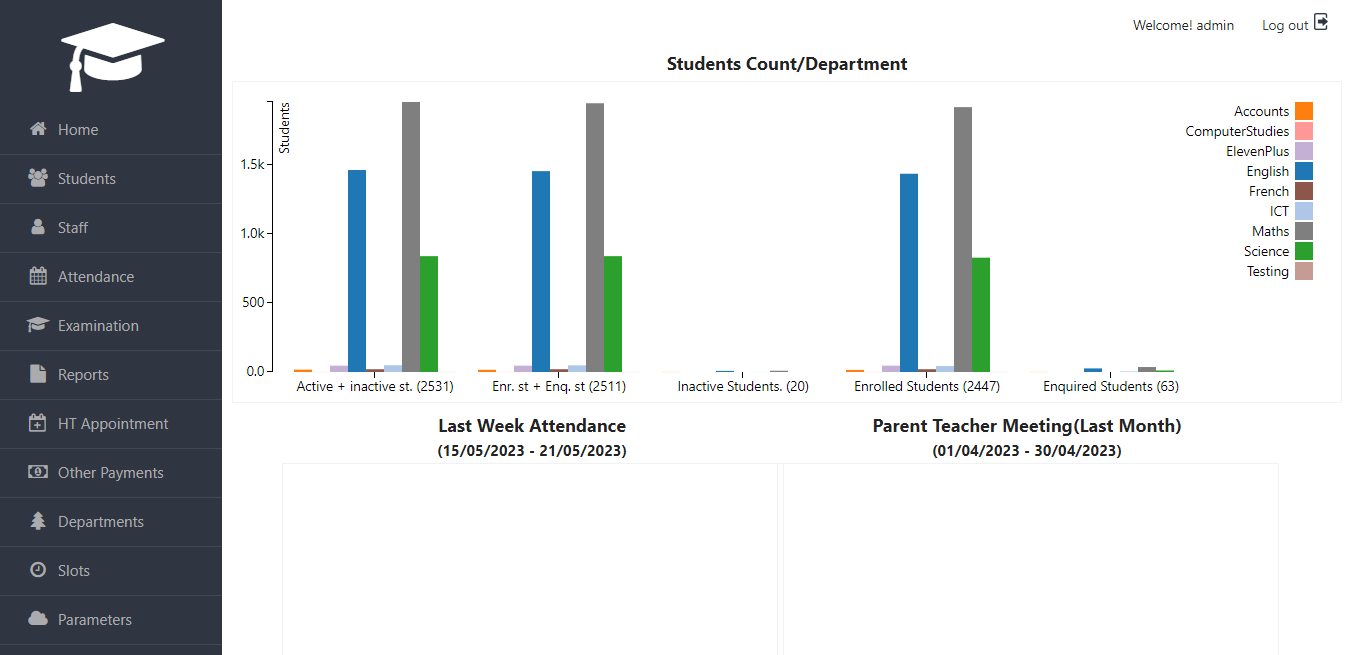 School System web app development project